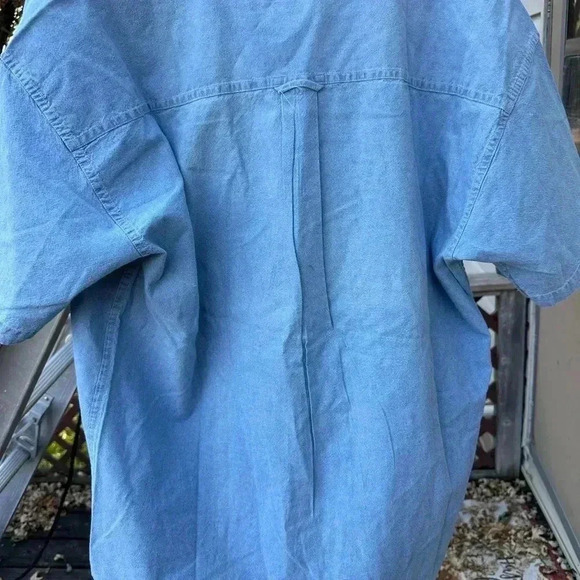 Short Sleeve Chaps Ralph Lauren Button Up Size Large - Picture 4 of 8